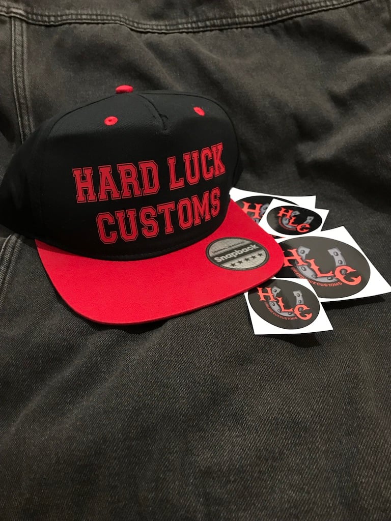 Image of HLC Snapback Cap Black and Red