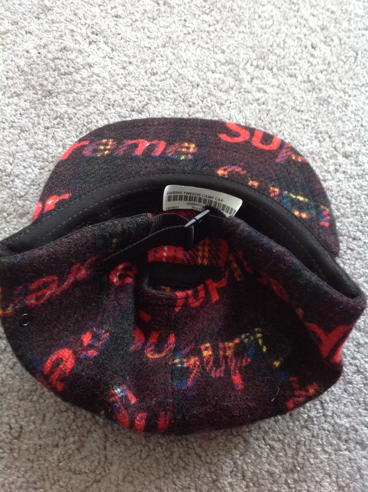 supreme harris tweed cap