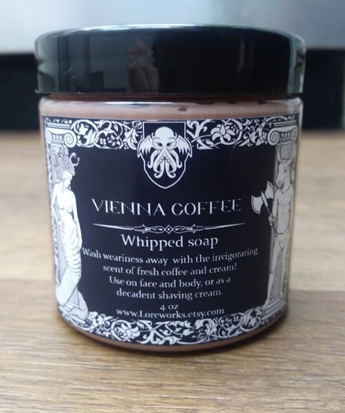 Image of Vienna Coffee Whipped Soap & Shaving Cream 4 oz