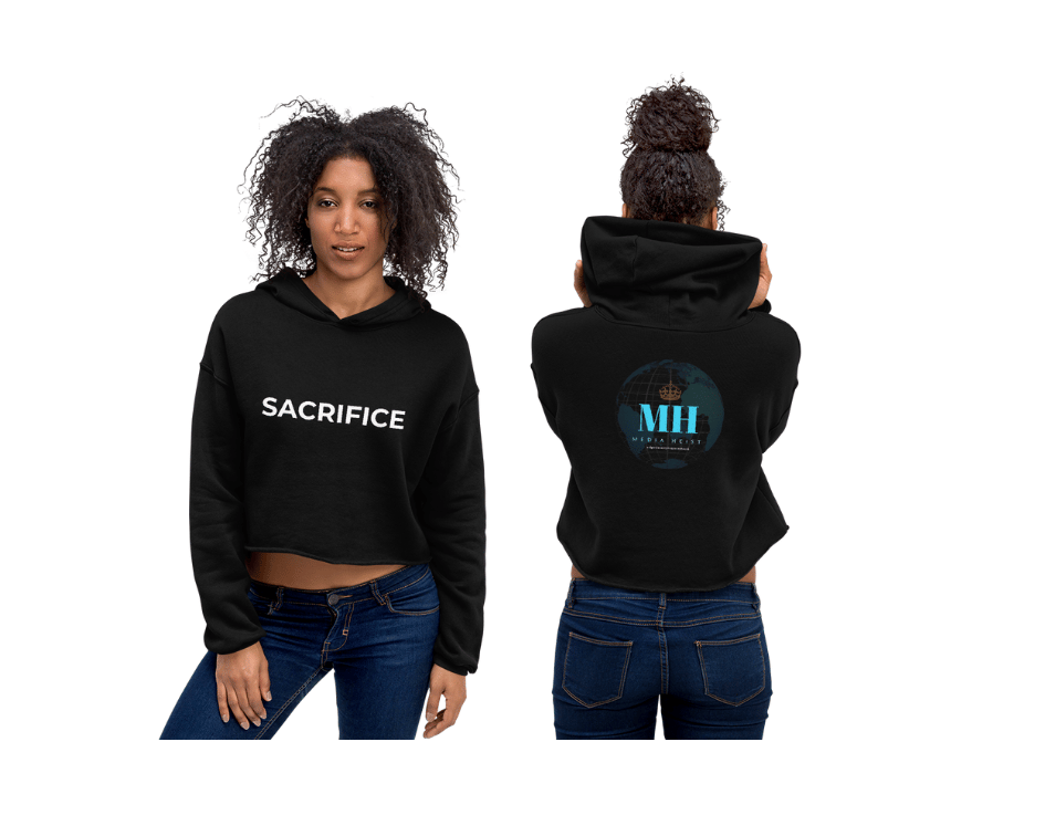 Image of Women's "SACRIFICE" Crop Hoodie