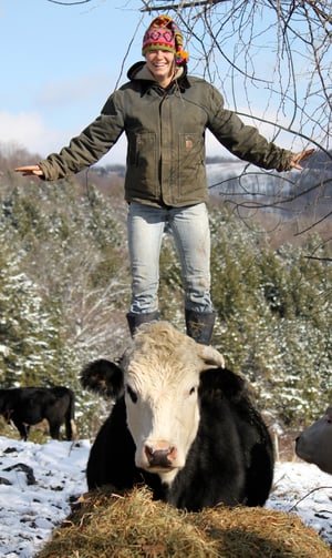 Image of Knit PDF - Farmgirl's (or Farmboy's) Stocking Cap Download
