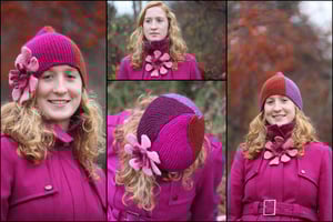 Image of Knit PDF - Sunflowers and Zinnias to Knit and Felt Download