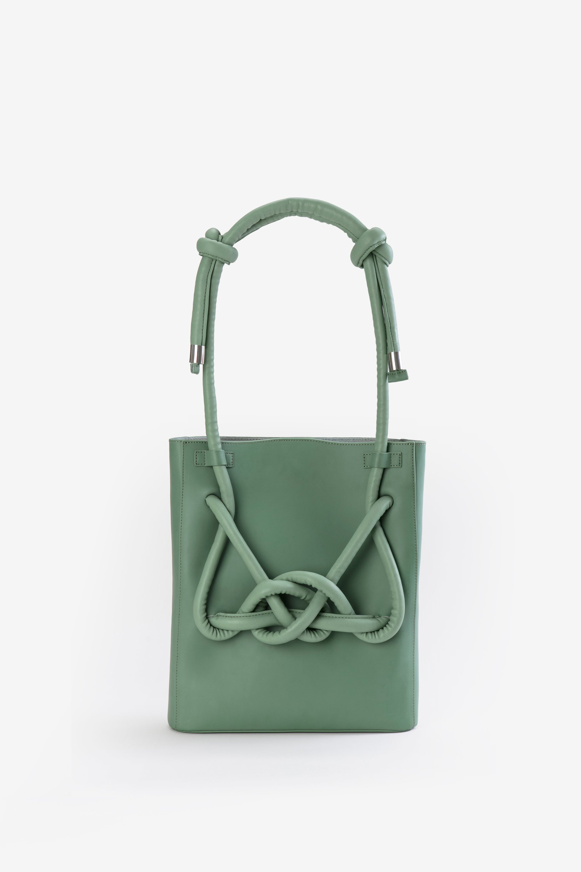 Image of ZOEE 2 ways chunky knot leather bag with adjustable strap