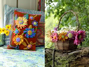 Image of Knit PDF - Olympia's Knit and Crochet Felted Flowers Download