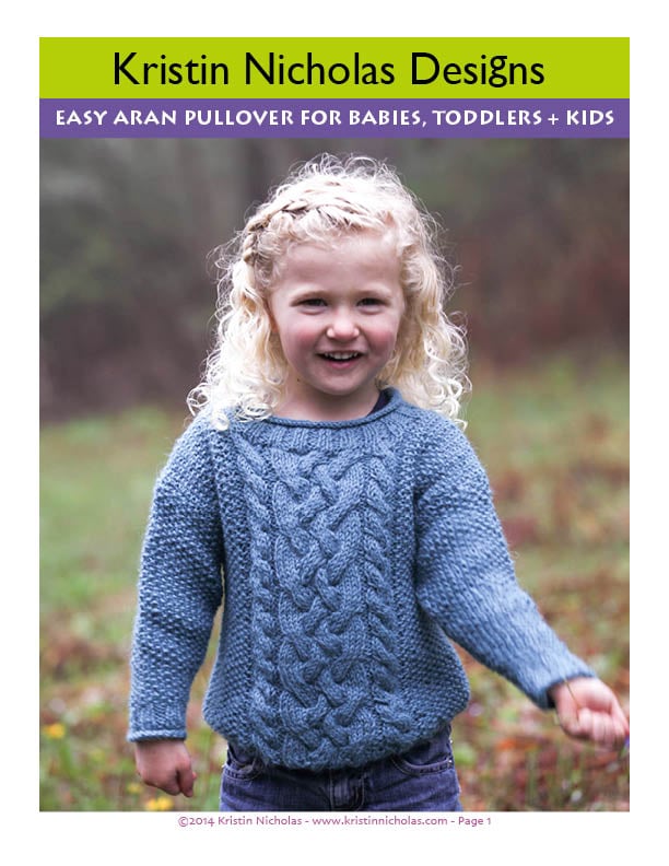 childrens aran knitting patterns free download