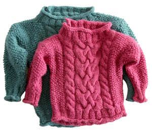 Image of Knit PDF - Easy Aran for Kids and Babies Download