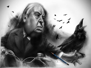 Image of Hitchcock original sketch