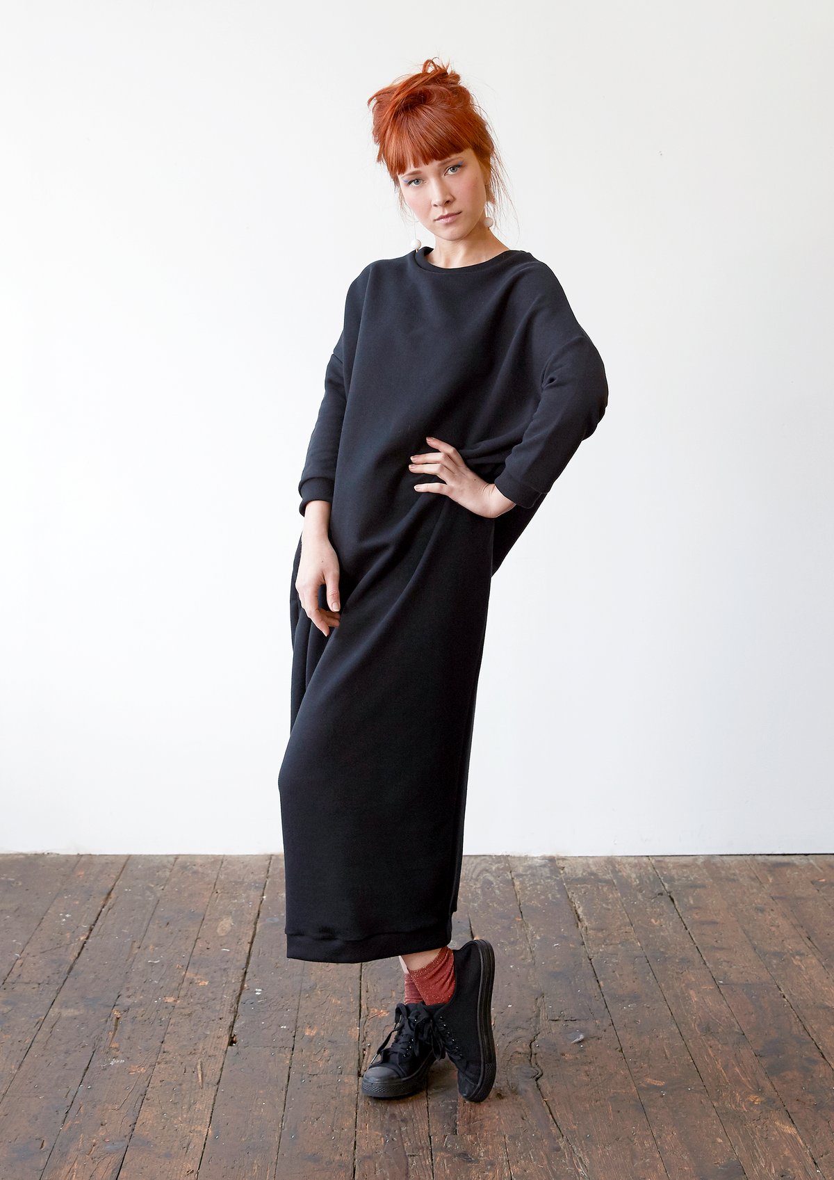 Image of Long Sweatshirt Dress