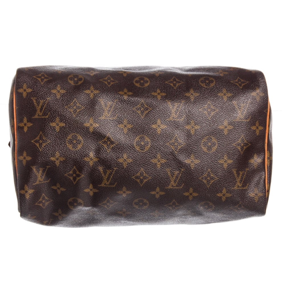 Louis Vuitton Monogram Canvas Leather Speedy 30 cm Bag / Tabetha&#39;s Closet
