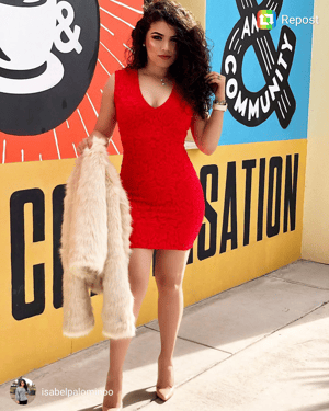 Image of Jaime Lace Dress (royal blue & red)