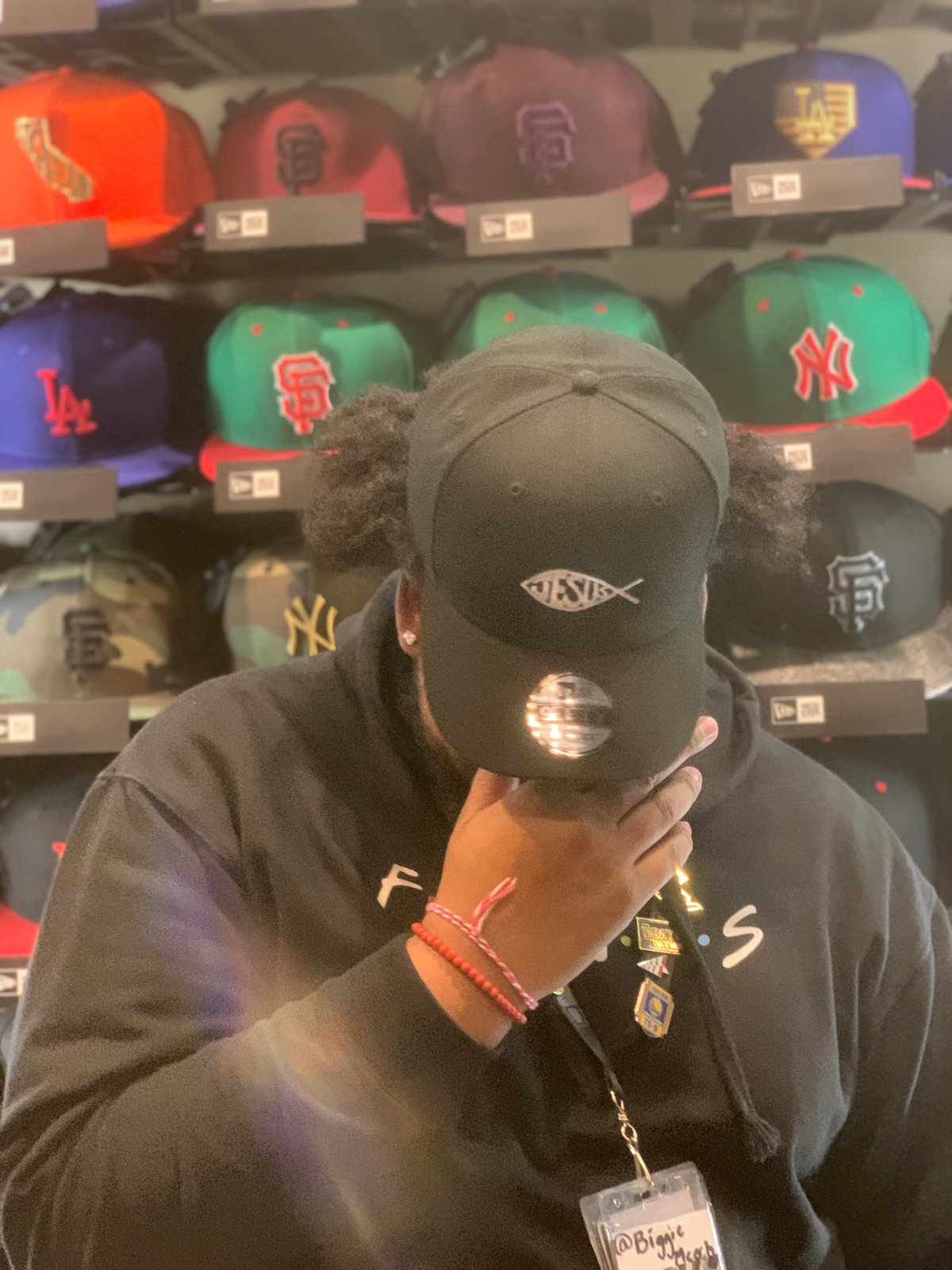 new era la green cap