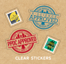 Image of Seal of Approval Stickers (Set of 6)