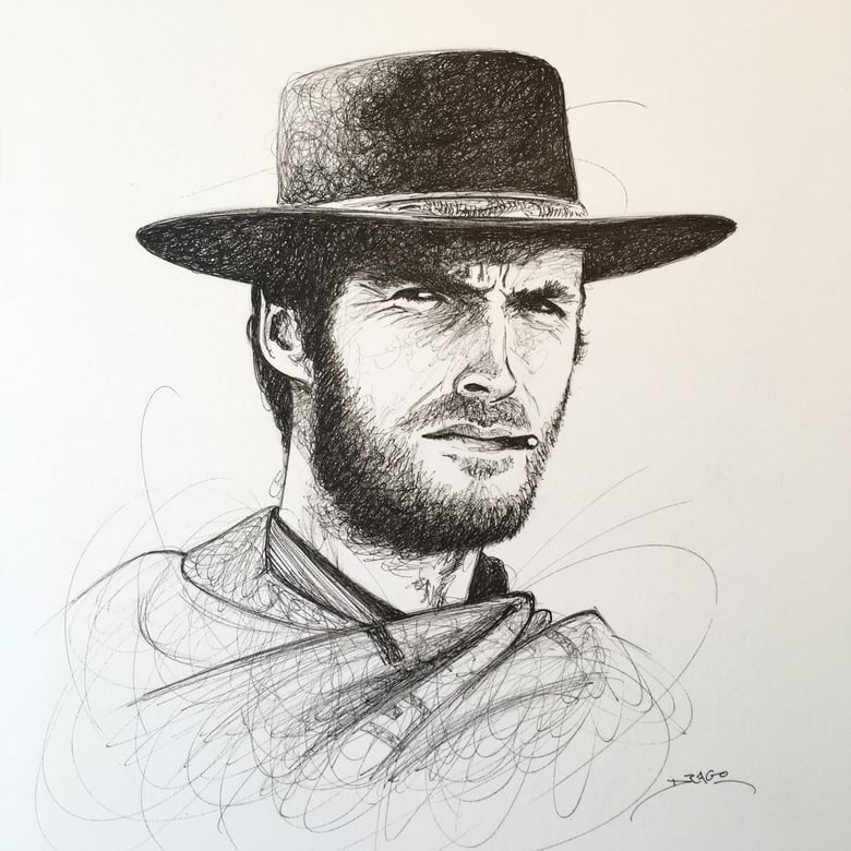 Image of Clint Eastwood Doodle