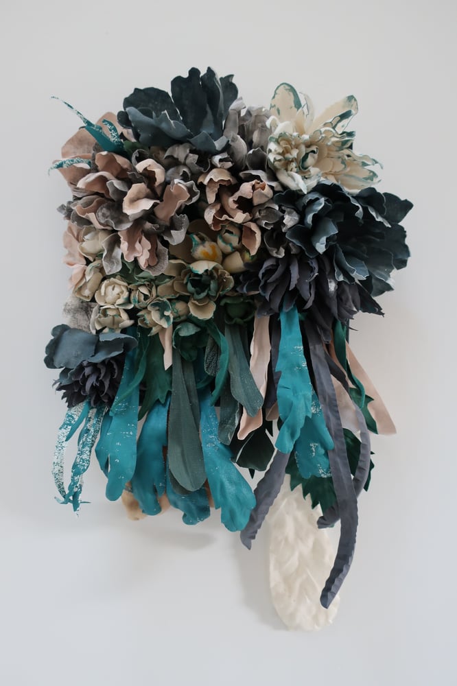 Image of Textile Floral Wall Sculpture Medium TFWS/20/002