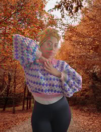 Image 1 of Cotton Candy Granny Sweater