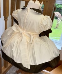Image 3 of Cream brown classic dress 