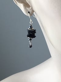 Image 1 of Tube Stack Tiny Drop Bike Inner Tube Earrings