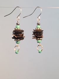 Image 5 of Tube Stack Tiny Drop Bike Inner Tube Earrings
