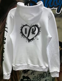 Image 5 of PL Ladies Splatter Heart Hoodie 