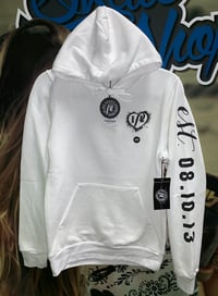 Image 4 of PL Ladies Splatter Heart Hoodie 
