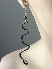 Image 4 of Charming Swirl Bike Inner Tube Earrings
