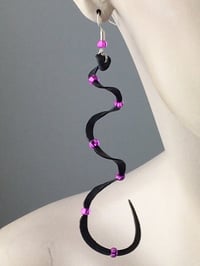 Image 1 of Charming Swirl Bike Inner Tube Earrings