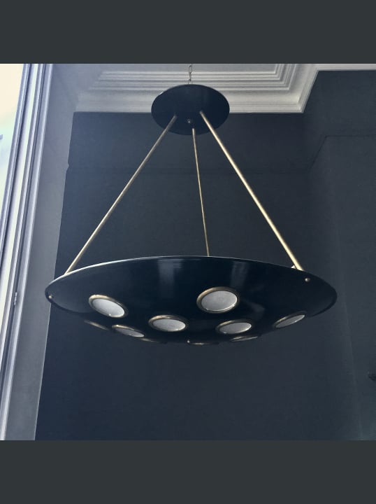 Image of Large Italian Saucer Chandelier