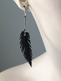 Image 1 of ModChic Feather Drop Bike Inner Tube Earrings 
