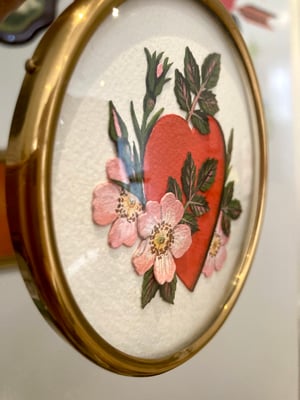 Image of Wild Roses  Framed Cutouts Original 