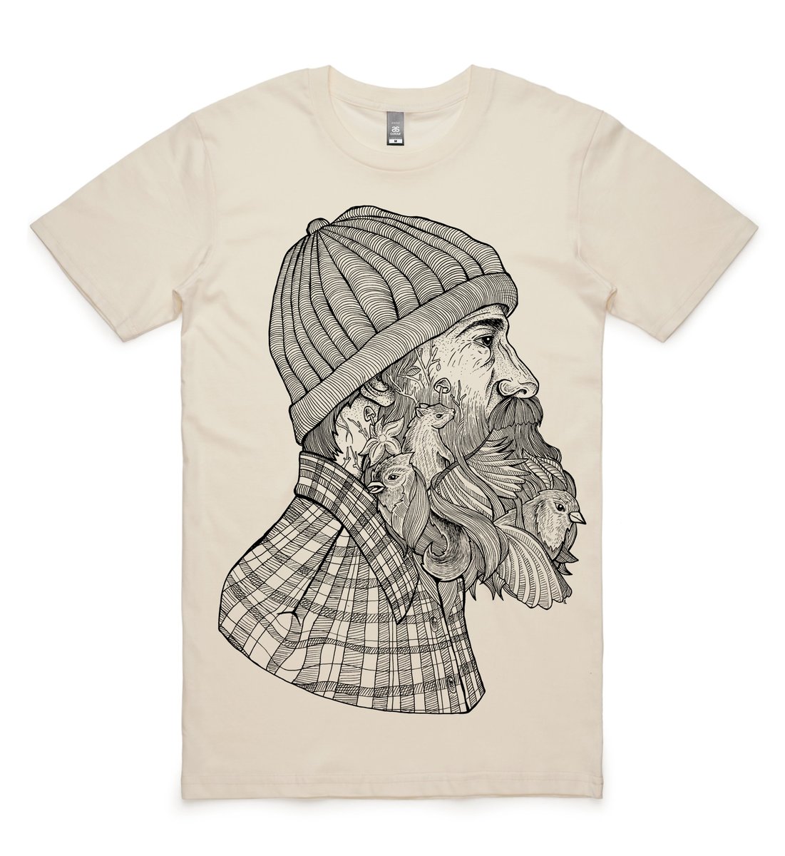 Bearded Man Tee | Feral City