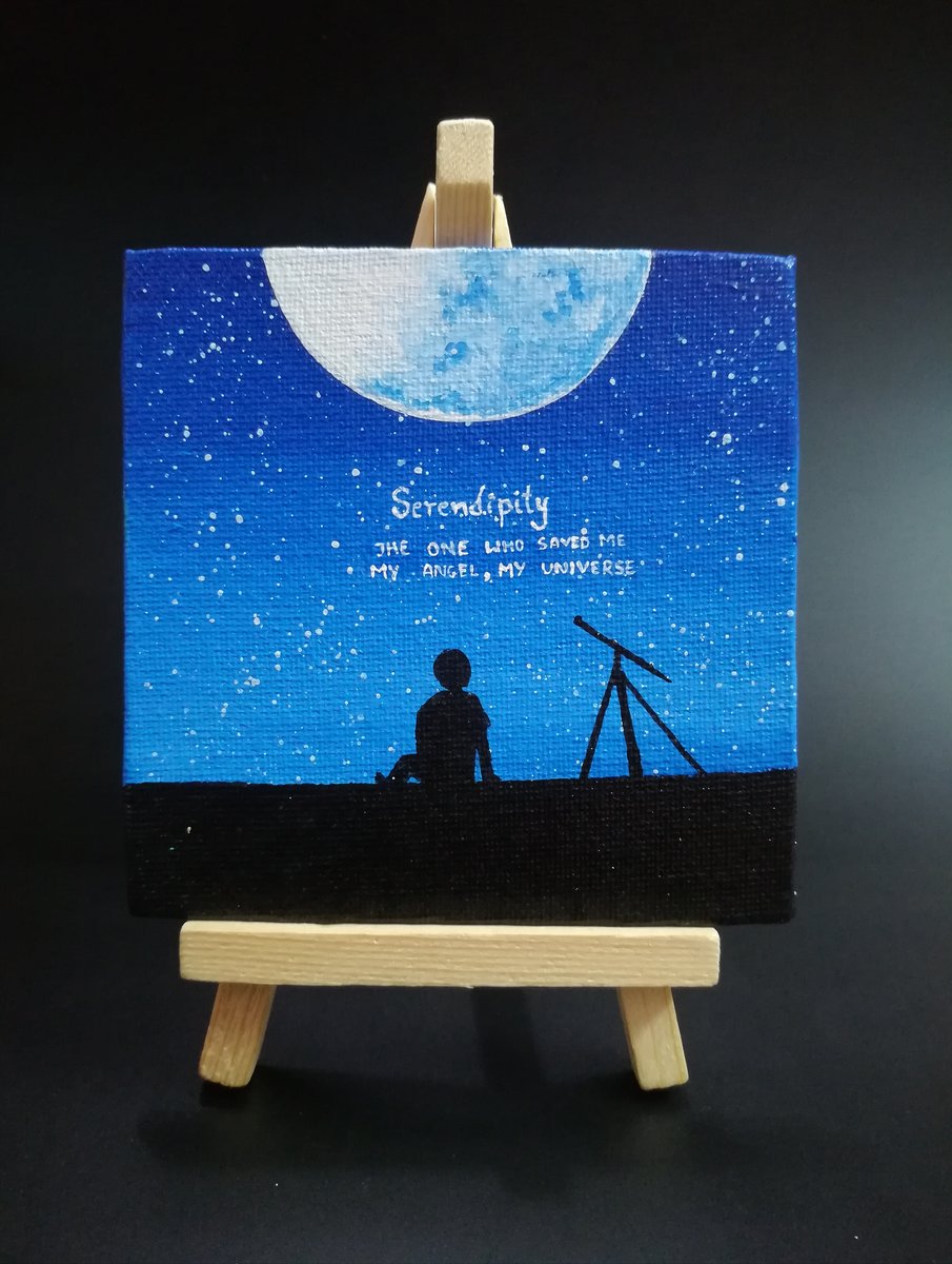 BTS SERENDIPITY JIMIN NIGHT VERSION MINI PAINTING | One_ahgase_army