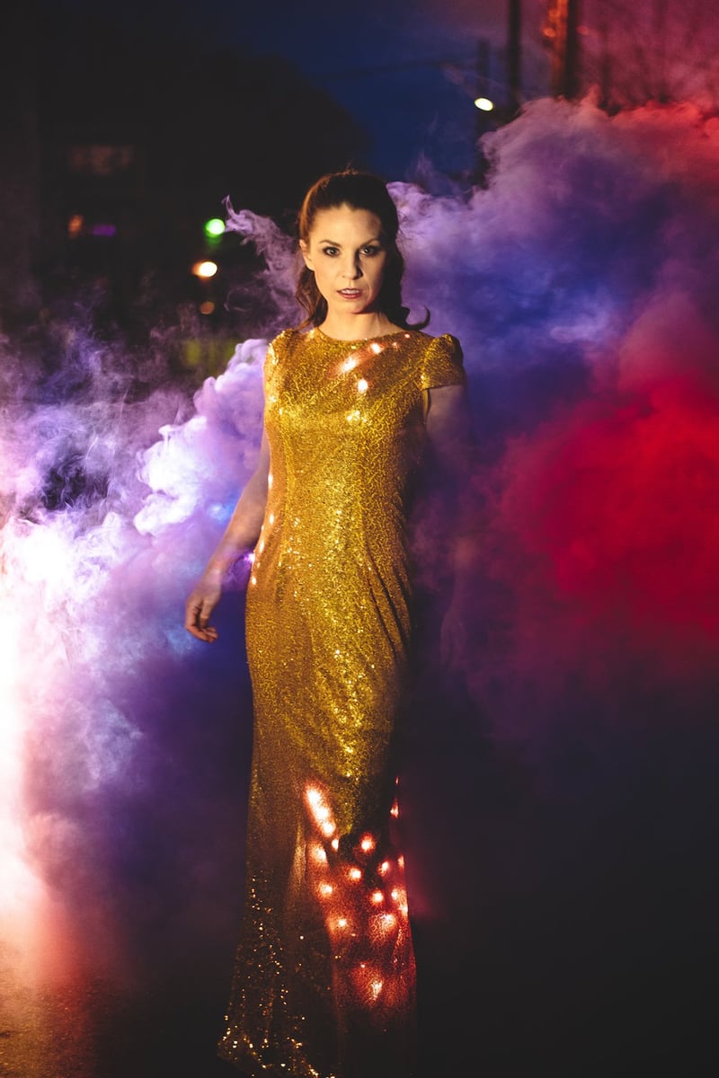 Light Up Dress: Long Sequin Programmable LED Dress | Lumen Couture ...