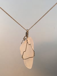 Image 1 of Strength Wrapped Agate Chip Necklace