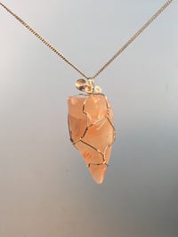 Image 2 of Clarity Wrapped Agate Chip Necklace 