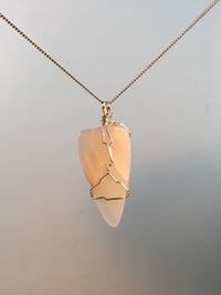 Image 2 of Introspection Wrapped Agate Chip Necklace 