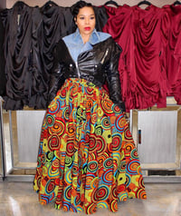 Color bomb African skirt