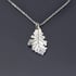 Brushed Sterling Silver Bur Oak Leaf Necklace Image 3