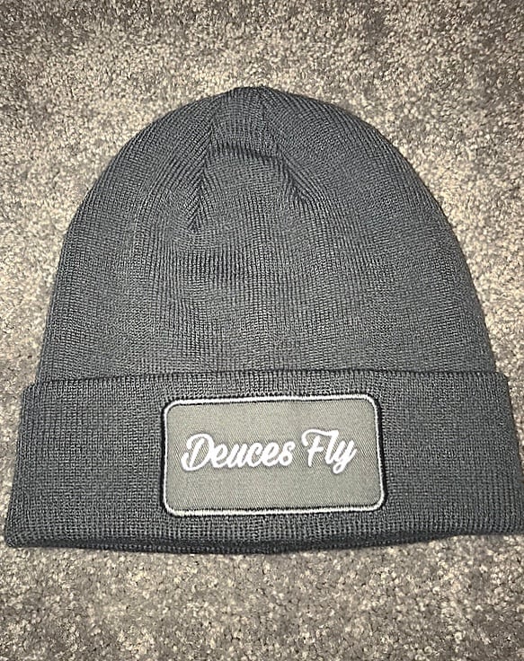 Image of Deuces Fly Grey Beanie