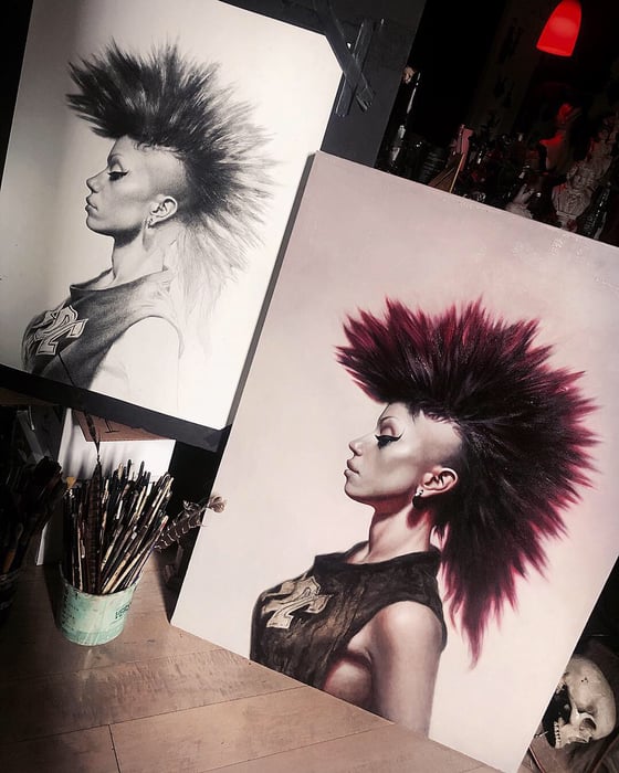 Image of ‘DULCE’ [ Drawing + Painting - SET of (2) Museum Archival Prints ] - Matching Editions