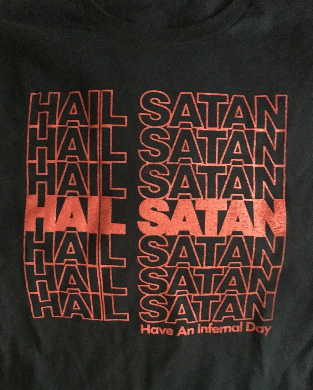 “Hail Satan” Black Short-Sleeve Tee