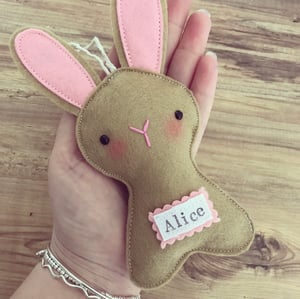 Image of Personalised Easter bunny decorations 