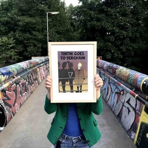 Image of Tintin goes to Berghain