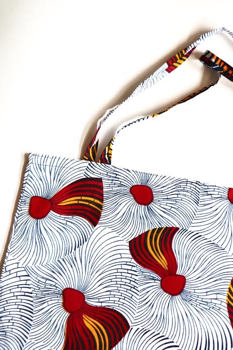 Image of Tote bag en wax "Bamba"