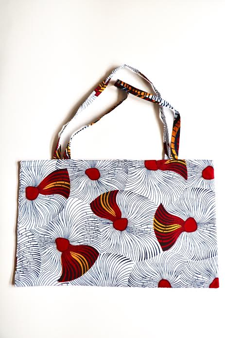 Image of Tote bag en wax "Bamba"