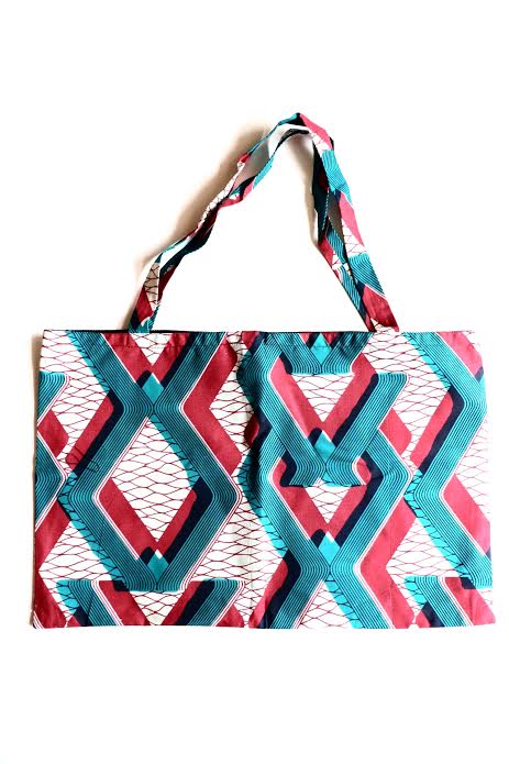 Image of Tote bag en wax "Nouha"