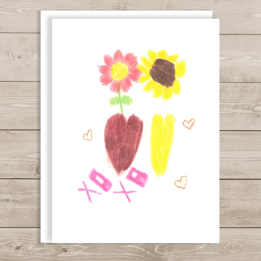 Image of Hugs and Kisses Note Card