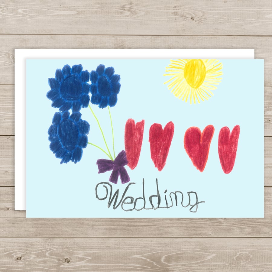 Image of Wedding note card