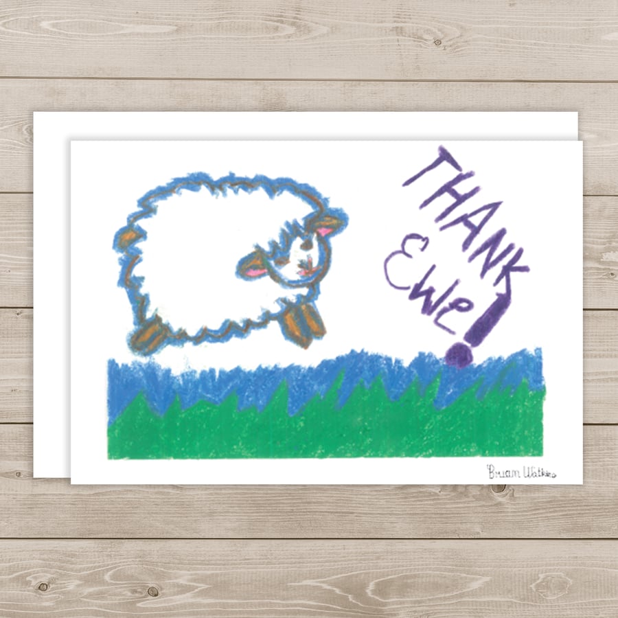 Image of Thank Ewe note cards