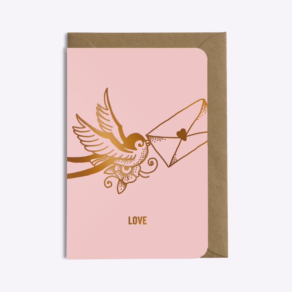 CARTE LOVE LETTER ROSE Les ditions Du Paon CARTE LOVE LETTER ROSE Les ditions Du Paon