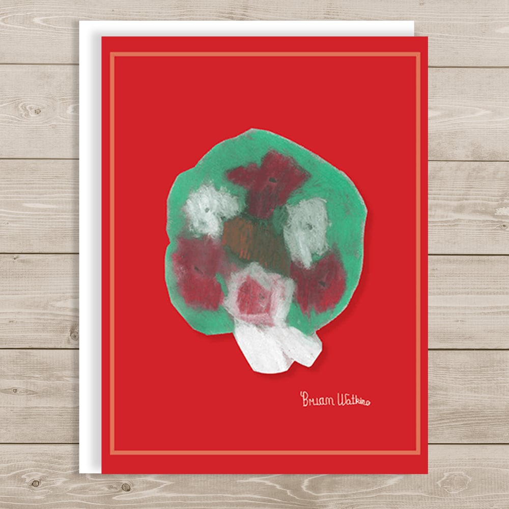Image of Christmas Wreath - "Best Wishes"